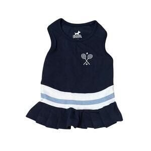Hotel Doggy Blue Print Tennis Dog Dress New with tags Size Small